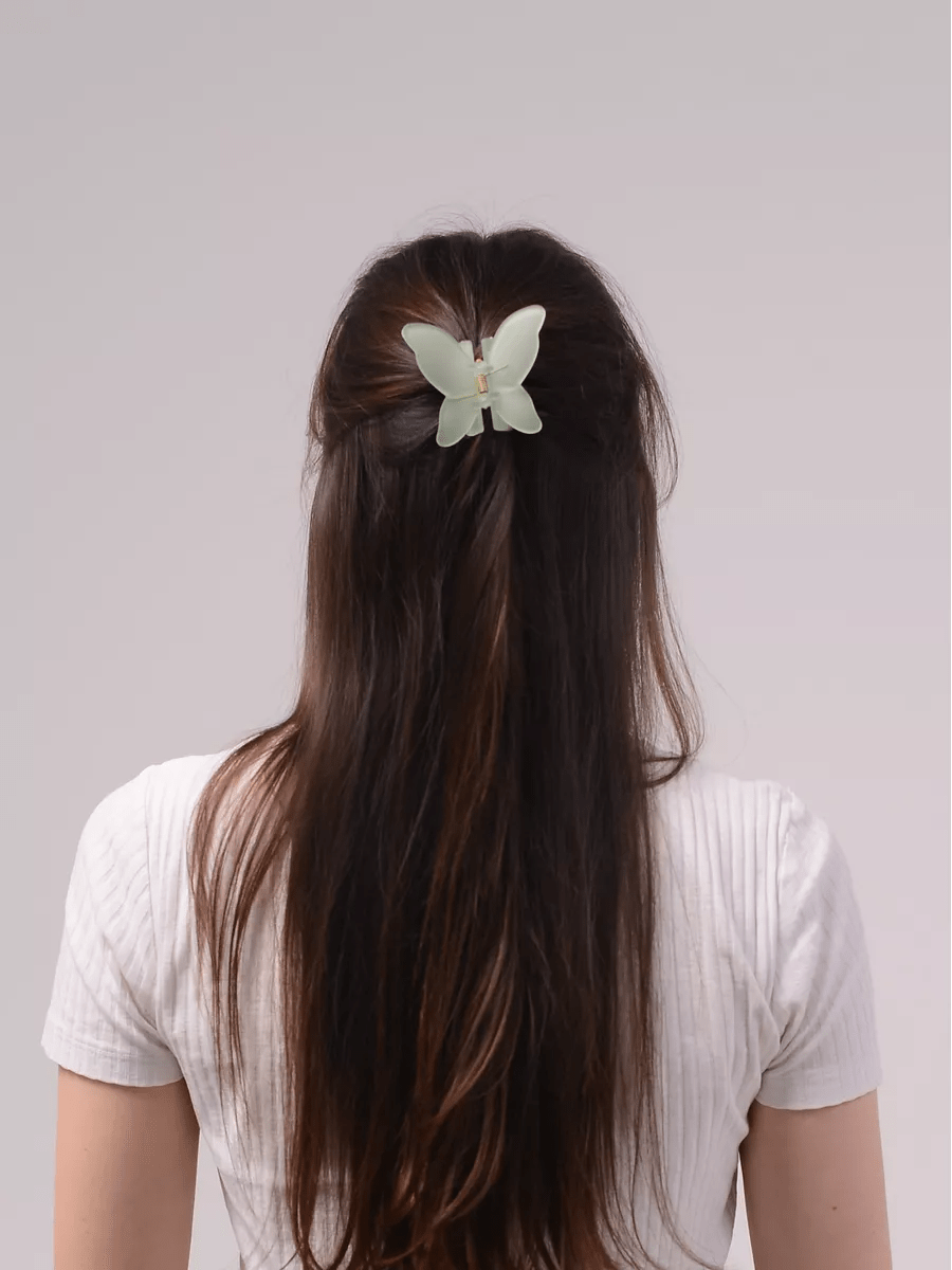 Краб «Метелик» для волосся із матового пластику