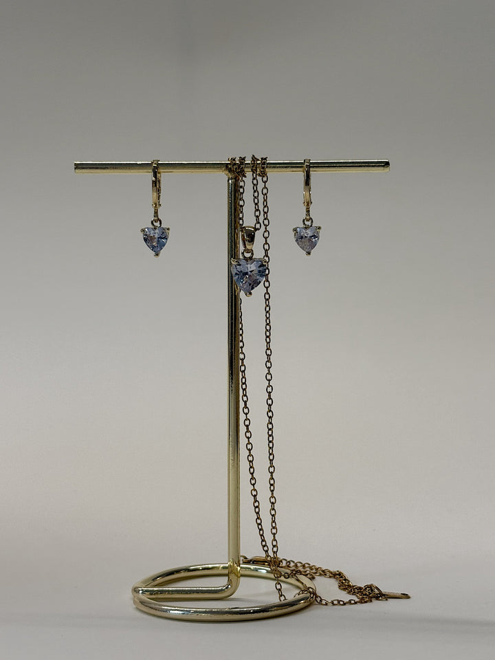 Набір кулон і сережки «Златея»