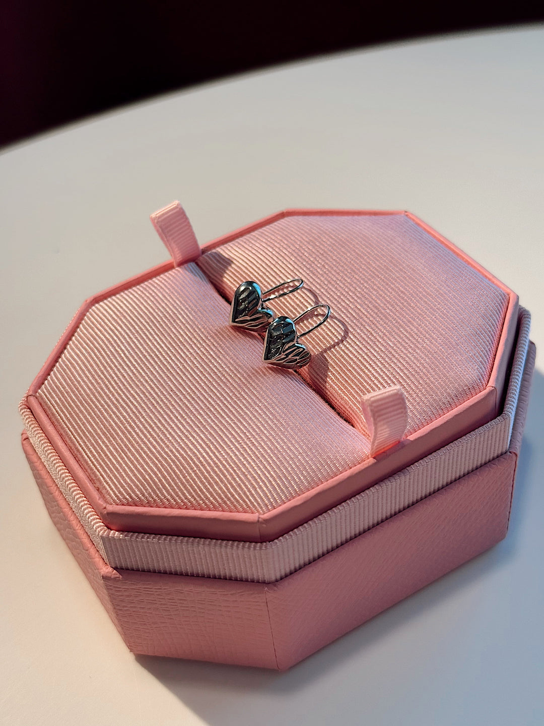 Сережки підвіски «Серліс» у формі серця