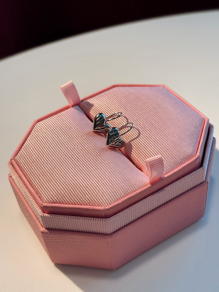 Сережки підвіски «Серліс» у формі серця