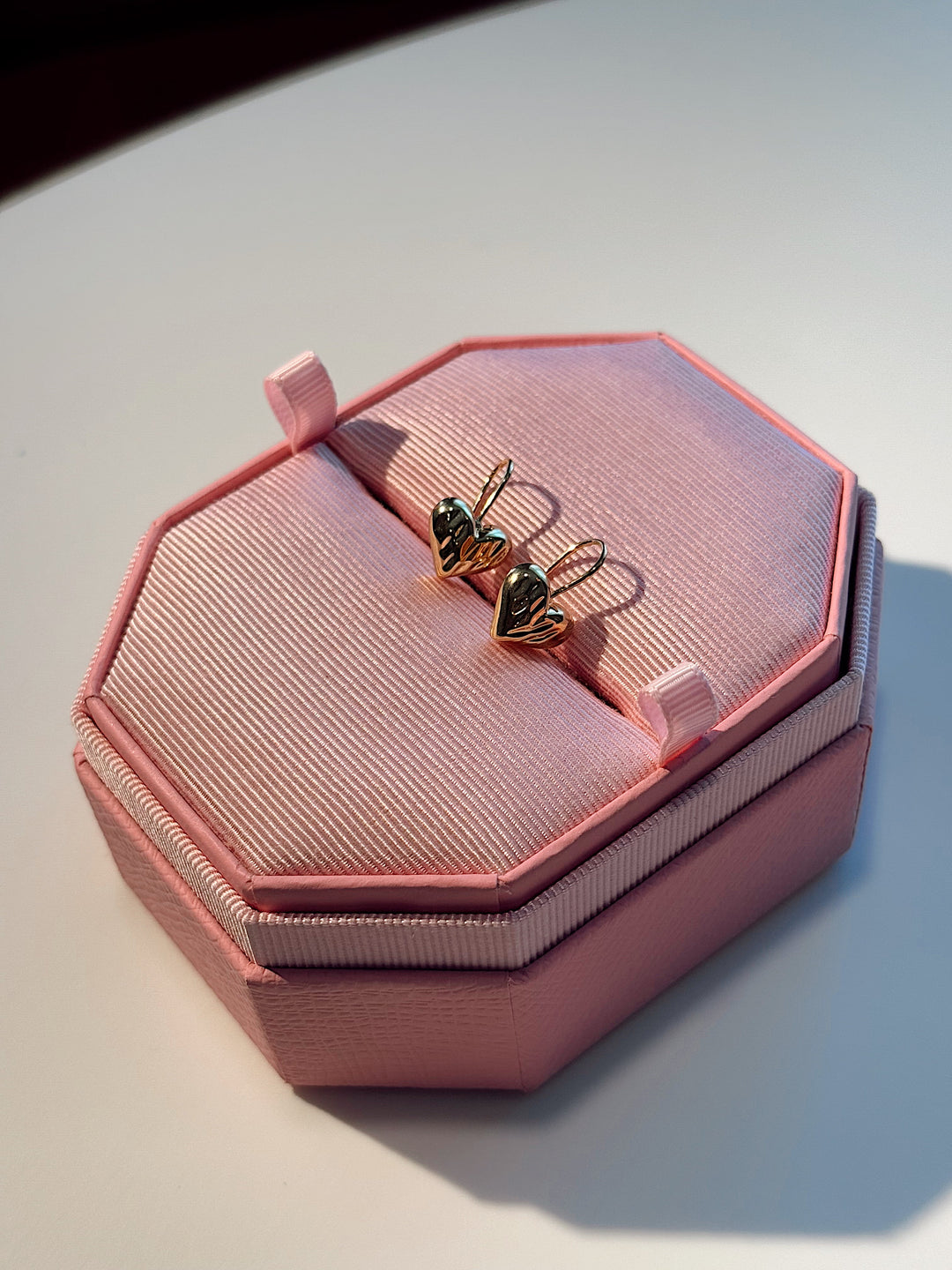 Сережки підвіски «Серліс» у формі серця