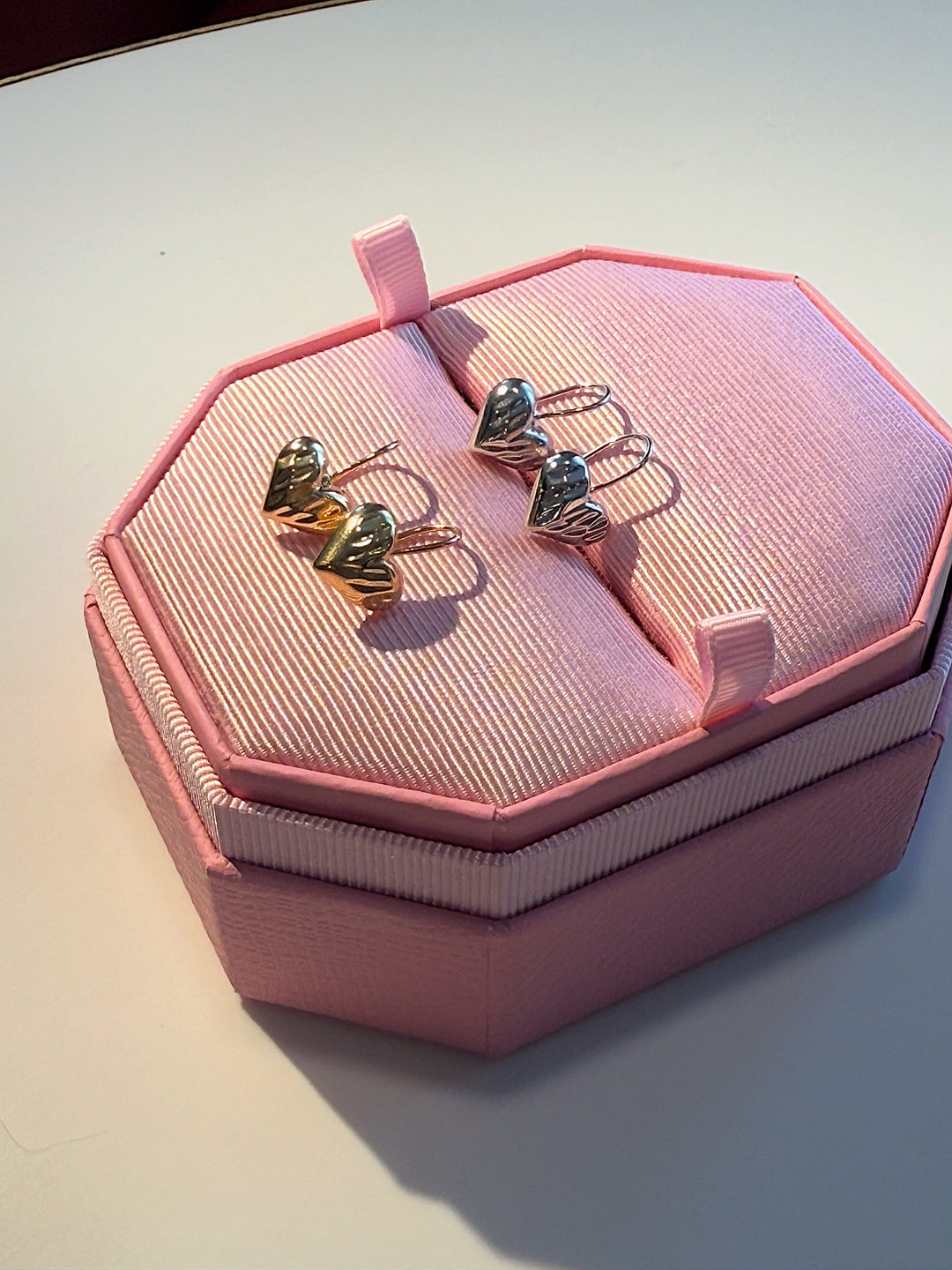 Сережки підвіски «Серліс» у формі серця