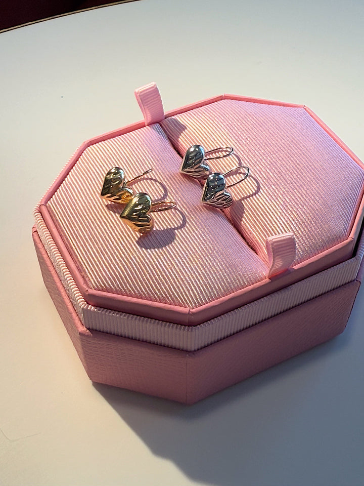 Сережки підвіски «Серліс» у формі серця