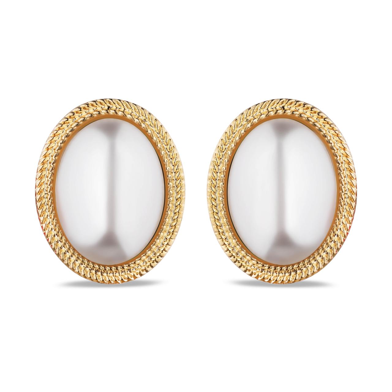 Сережки «Old Money» з перлиною