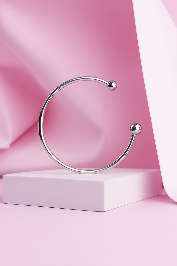 Золотий тонкий браслет «Ефір» з кульками