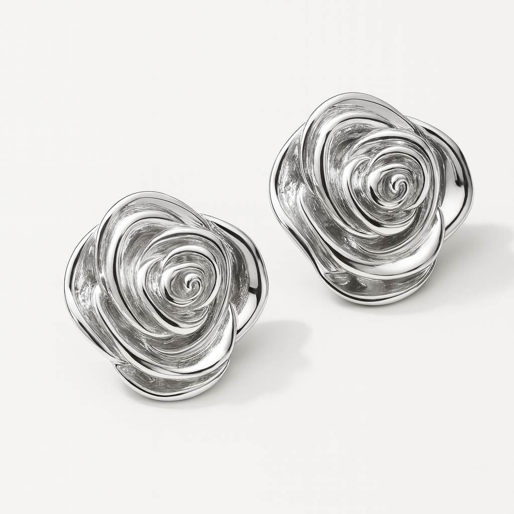 Сережки "Роза"