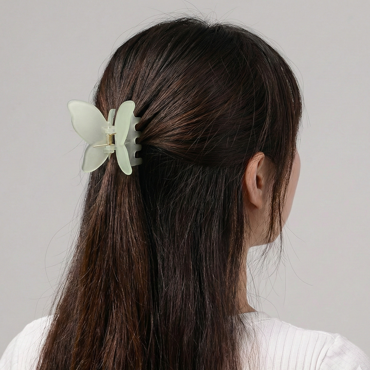 Краб «Метелик» для волосся із матового пластику