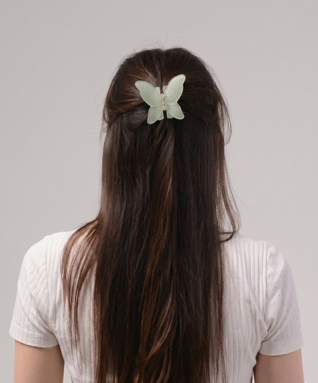 Краб «Метелик» для волосся із матового пластику