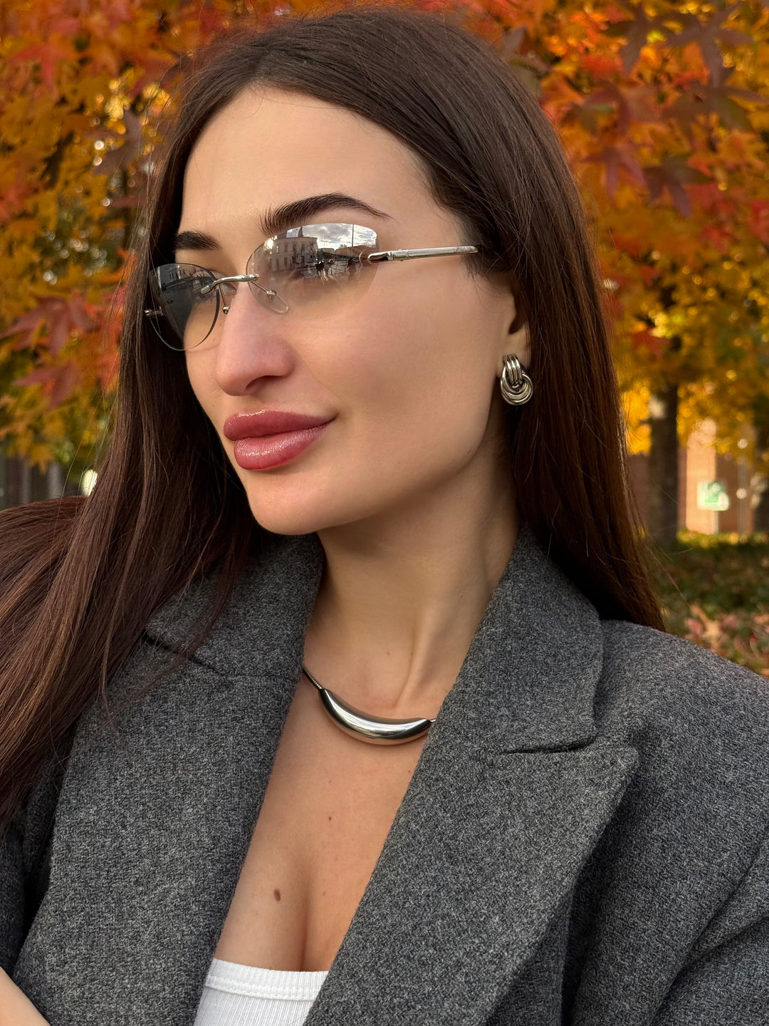 Сережки «Петля» з геометричним дизайном