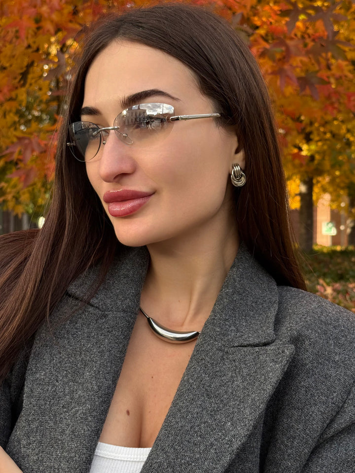 Сережки «Петля» з геометричним дизайном