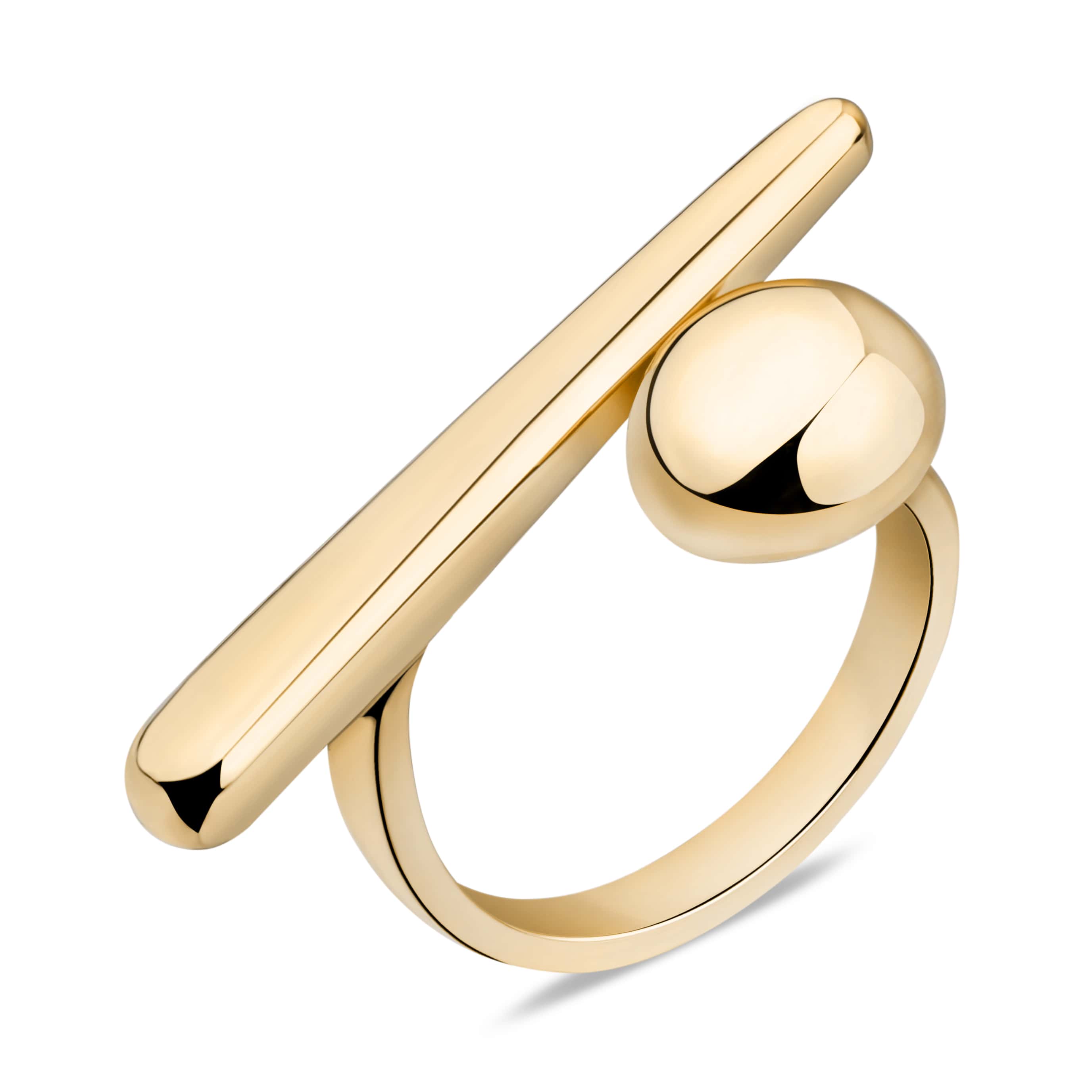 Каблучка «Асиметрична» з мінімалістичним дизайном