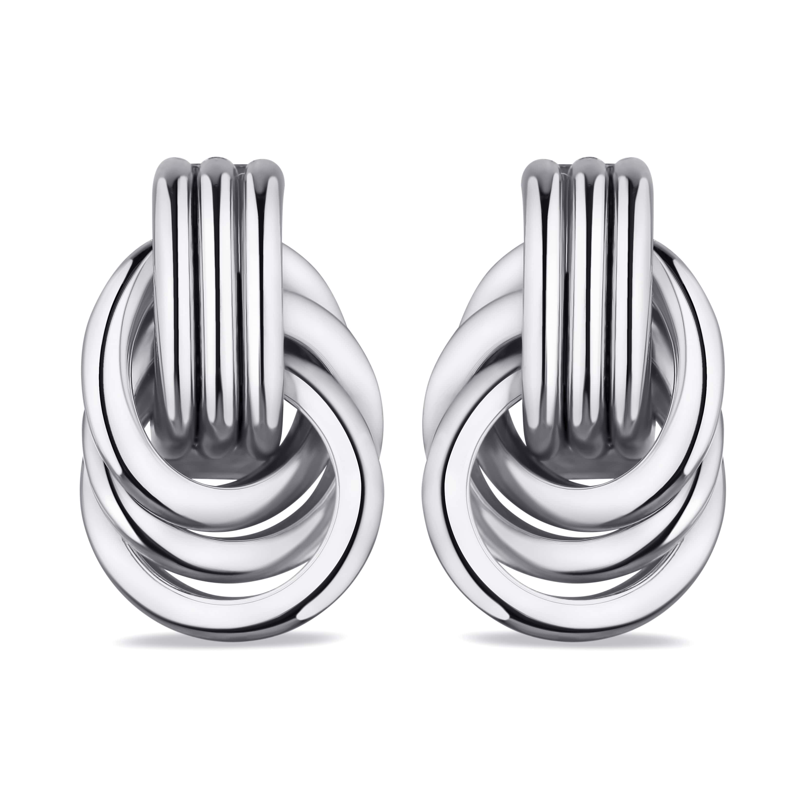 Сережки «Петля» з геометричним дизайном