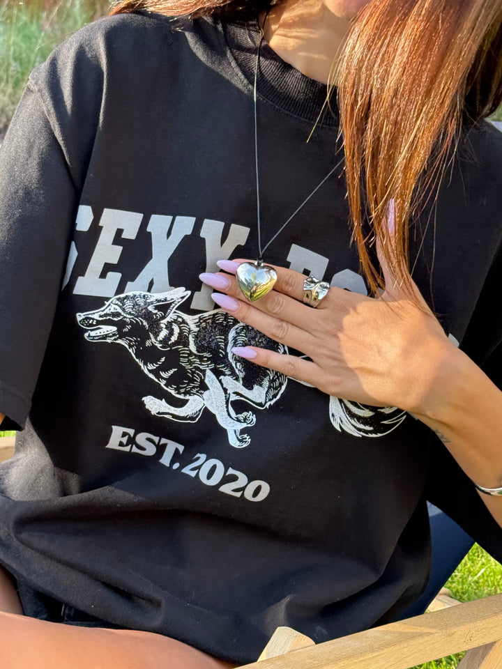 Кольє-чокер «Лавея» зі срібним серцем на шнурку