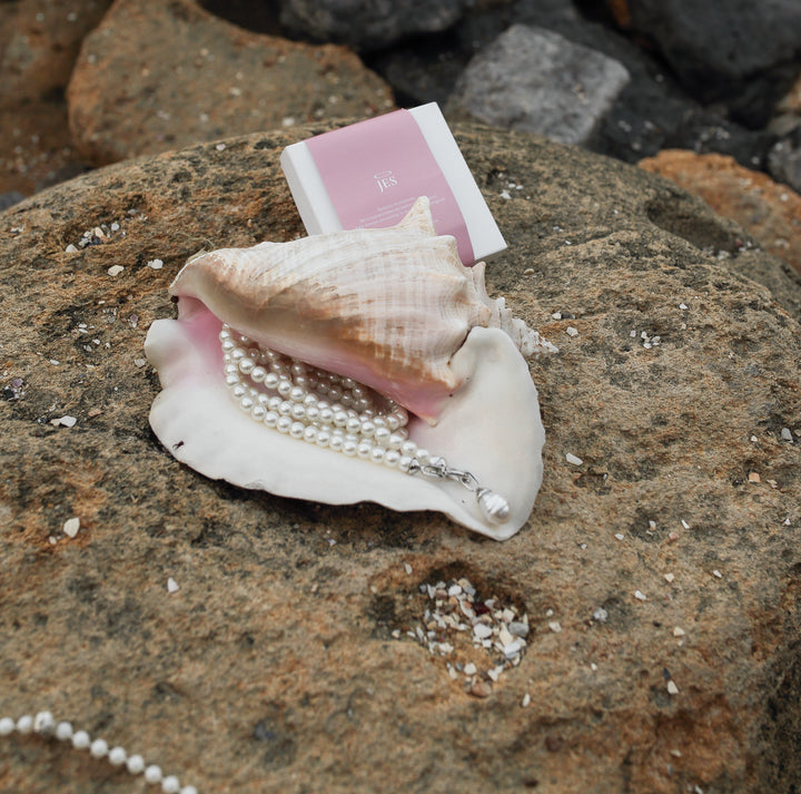 Двошарове перлове намисто «Шарміс» з підвіскою