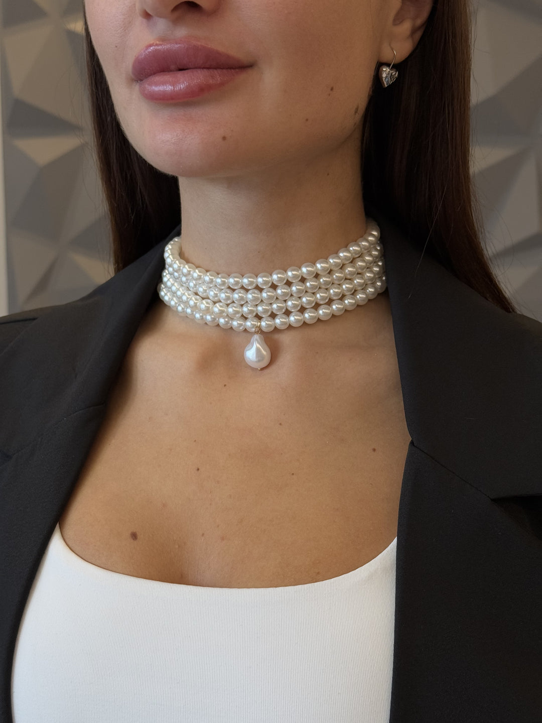 Сережки підвіски «Серліс» у формі серця