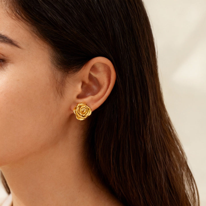 Сережки "Роза"