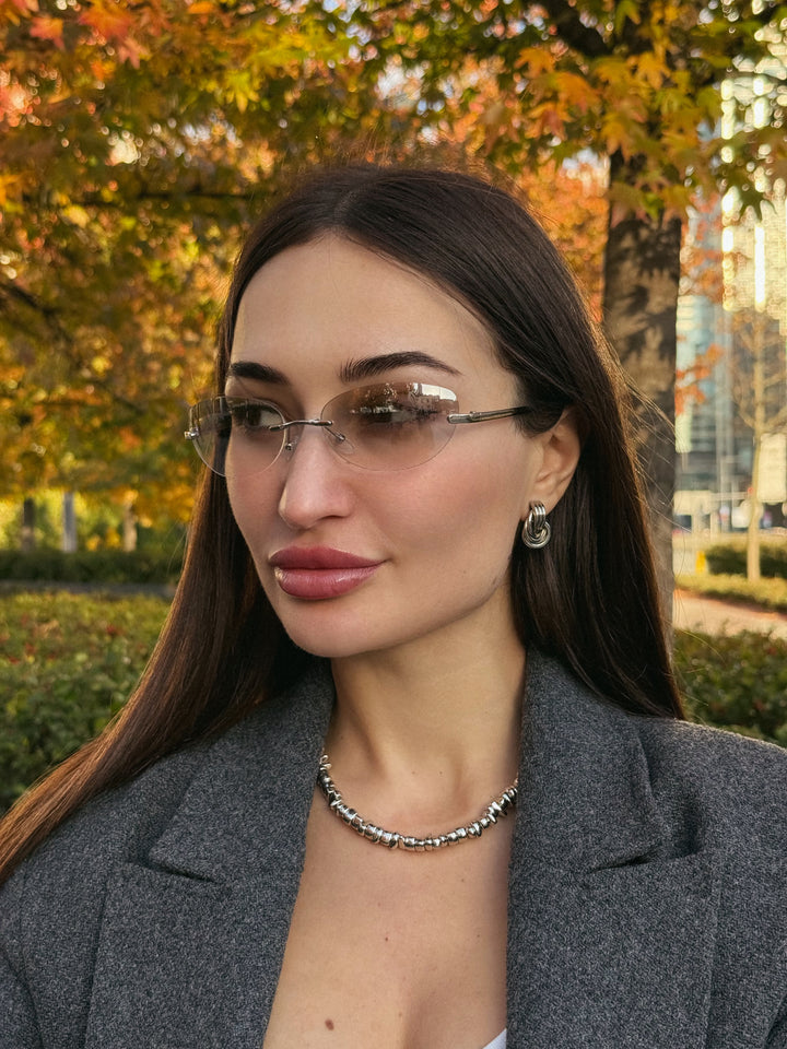 Сережки «Петля» з геометричним дизайном