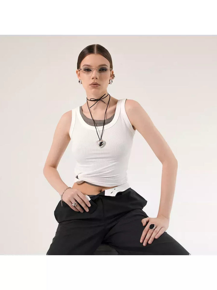 Кольє-чокер «Лавея» зі срібним серцем на шнурку