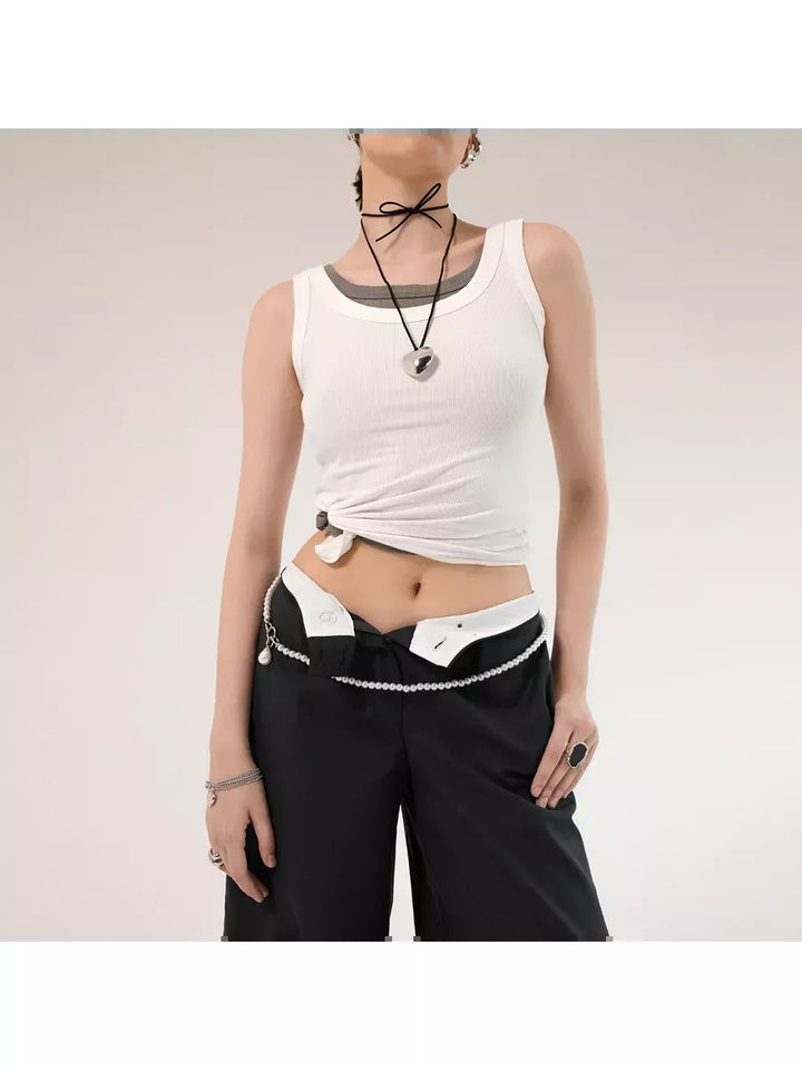 Кольє-чокер «Лавея» зі срібним серцем на шнурку