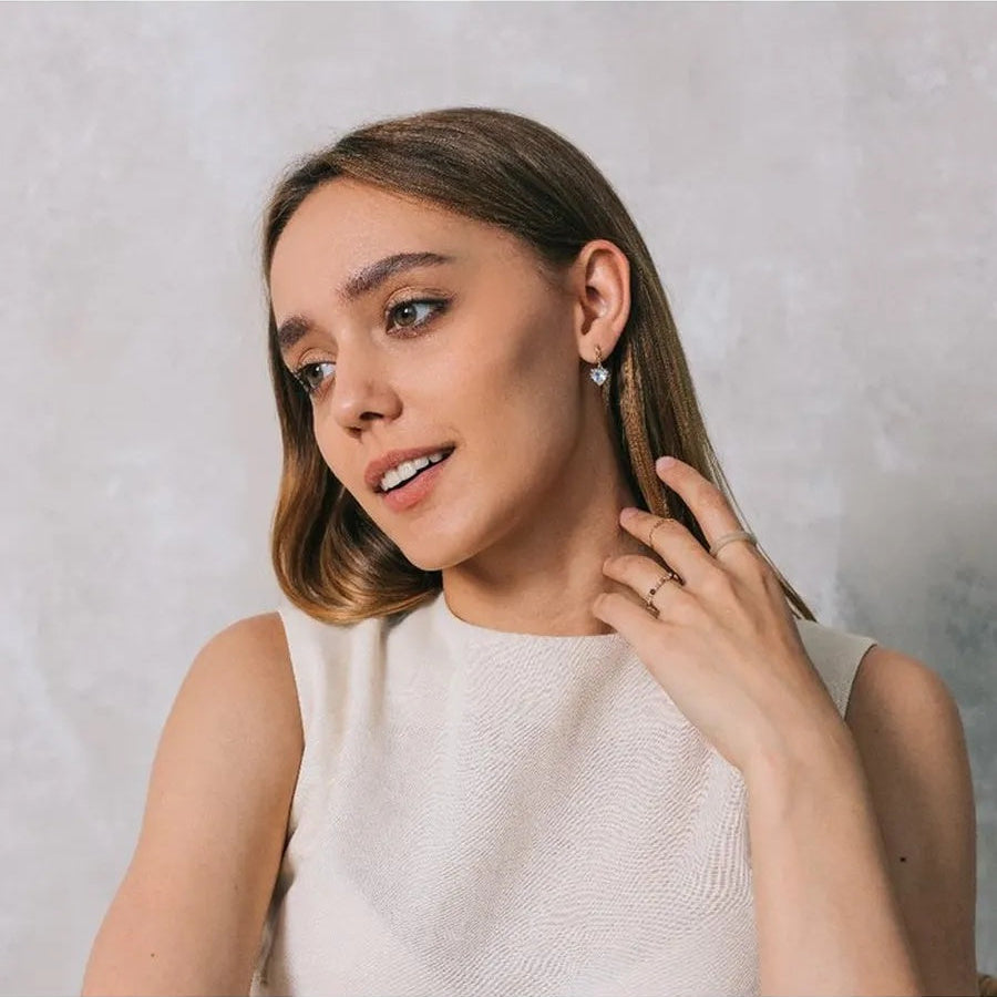 Набір кулон і сережки «Златея»